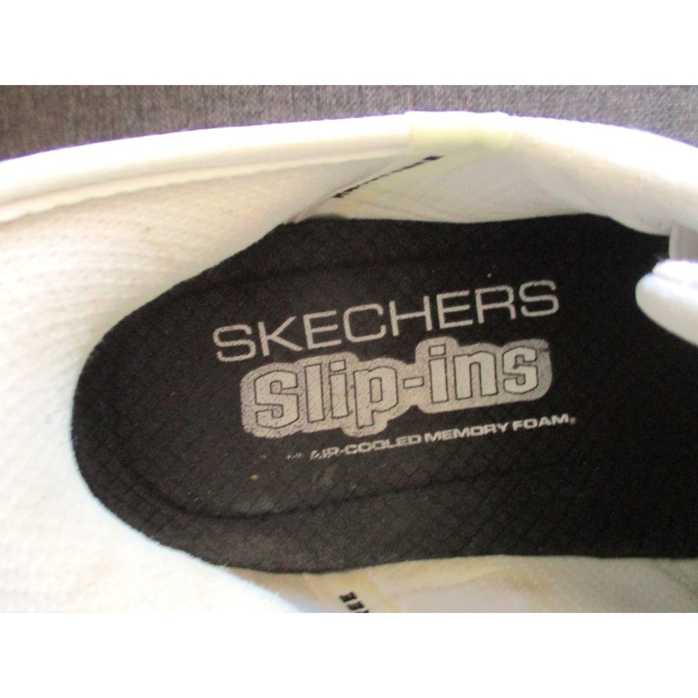 Skechers Hands Free Slip-ins Glide-Step White Sneakers 150420 Women's 10 - Picture 9 of 11